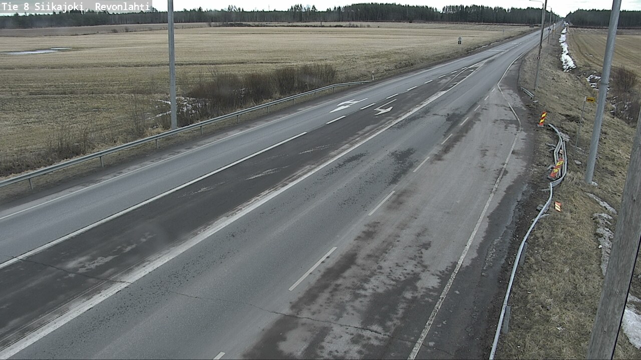 Weather Camera Image Väg 8 Siikajoki, Revolax, Siikajoki, Pohjois-Pohjanmaa