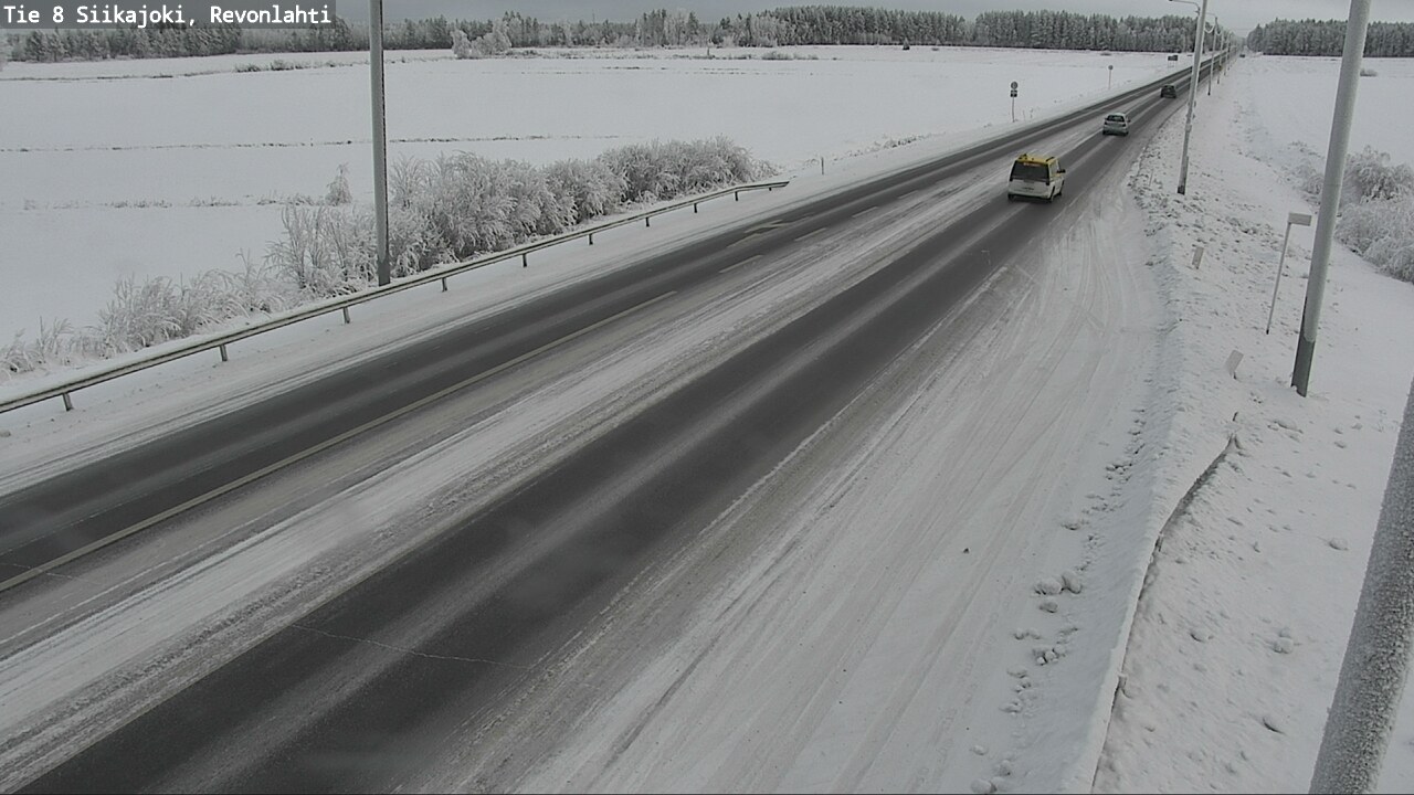 Weather Camera Image Road 8 Siikajoki, Revonlahti, Siikajoki, Pohjois-Pohjanmaa