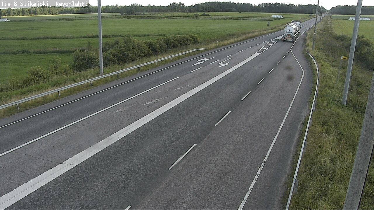 Weather Camera Image Road 8 Siikajoki, Revonlahti, Siikajoki, Pohjois-Pohjanmaa