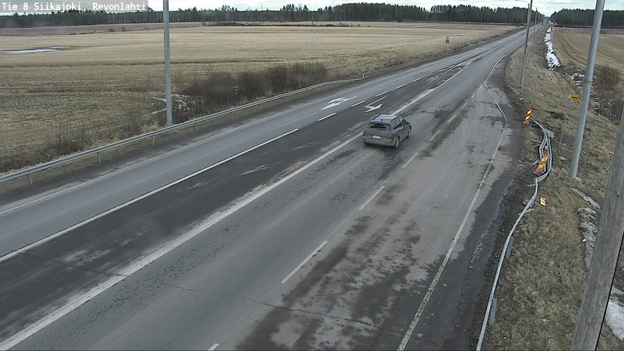 Weather Camera Image Väg 8 Siikajoki, Revolax, Siikajoki, Pohjois-Pohjanmaa