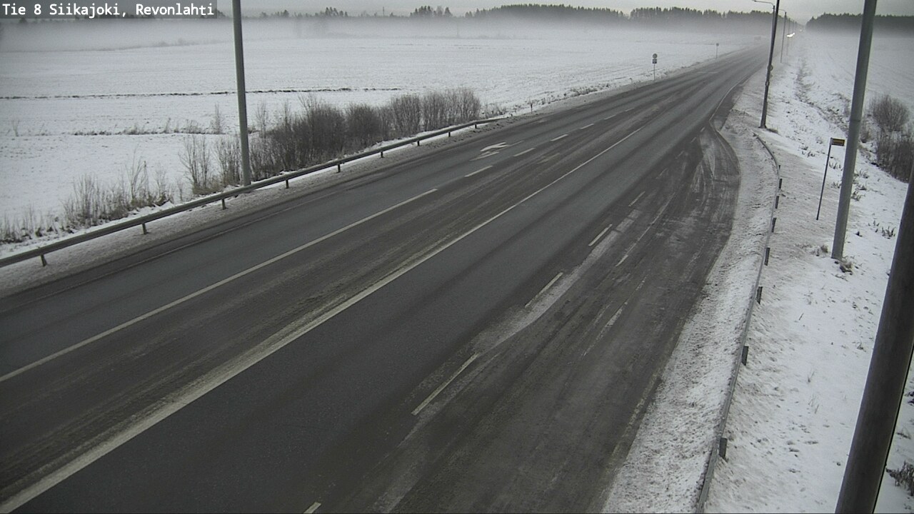 Weather Camera Image Road 8 Siikajoki, Revonlahti, Siikajoki, Pohjois-Pohjanmaa
