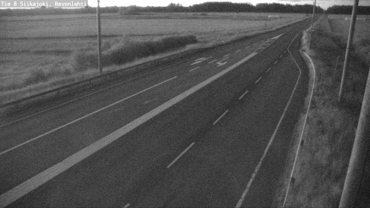 Weather Camera Image Road 8 Siikajoki, Revonlahti, Siikajoki, Pohjois-Pohjanmaa