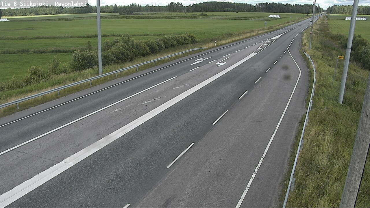 Weather Camera Image Road 8 Siikajoki, Revonlahti, Siikajoki, Pohjois-Pohjanmaa
