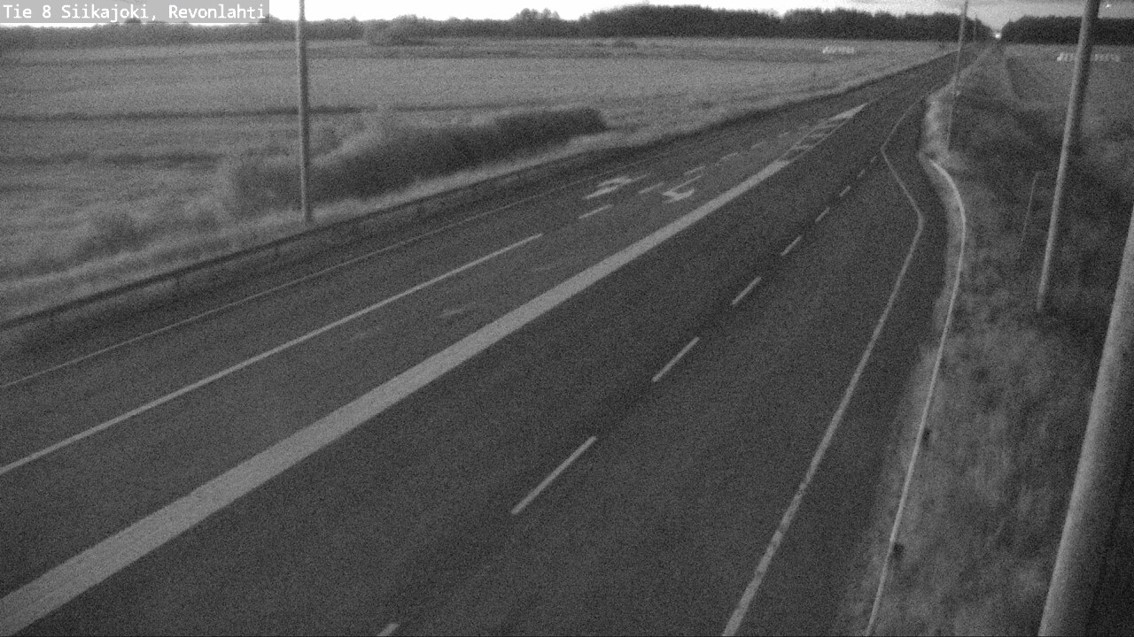 Weather Camera Image Road 8 Siikajoki, Revonlahti, Siikajoki, Pohjois-Pohjanmaa