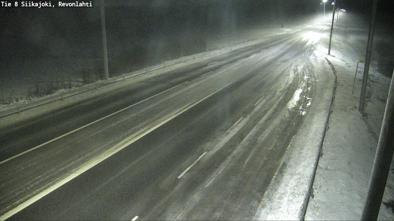 Weather Camera Image Road 8 Siikajoki, Revonlahti, Siikajoki, Pohjois-Pohjanmaa