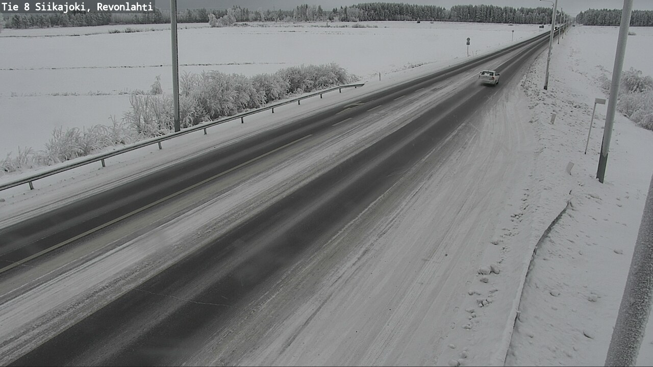 Weather Camera Image Road 8 Siikajoki, Revonlahti, Siikajoki, Pohjois-Pohjanmaa