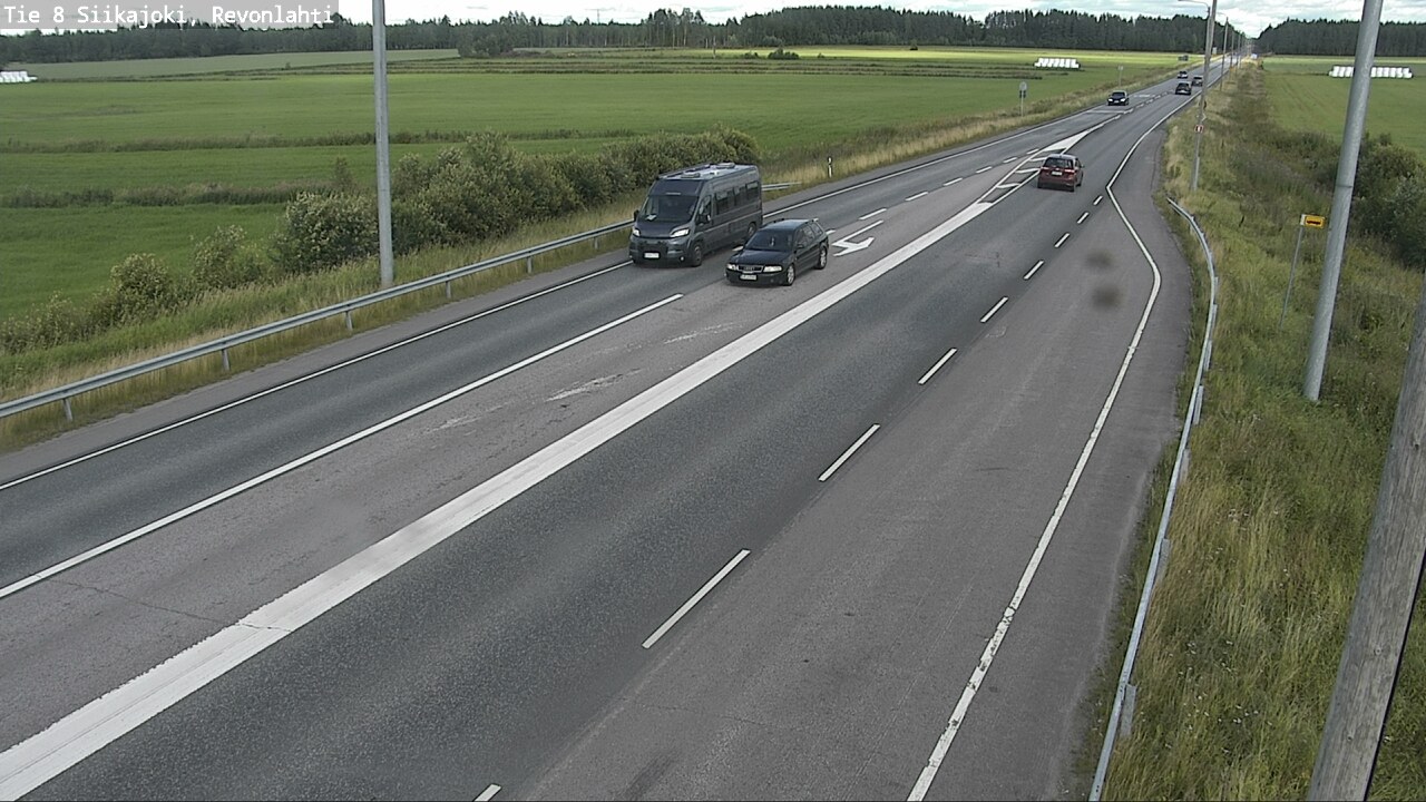 Weather Camera Image Road 8 Siikajoki, Revonlahti, Siikajoki, Pohjois-Pohjanmaa