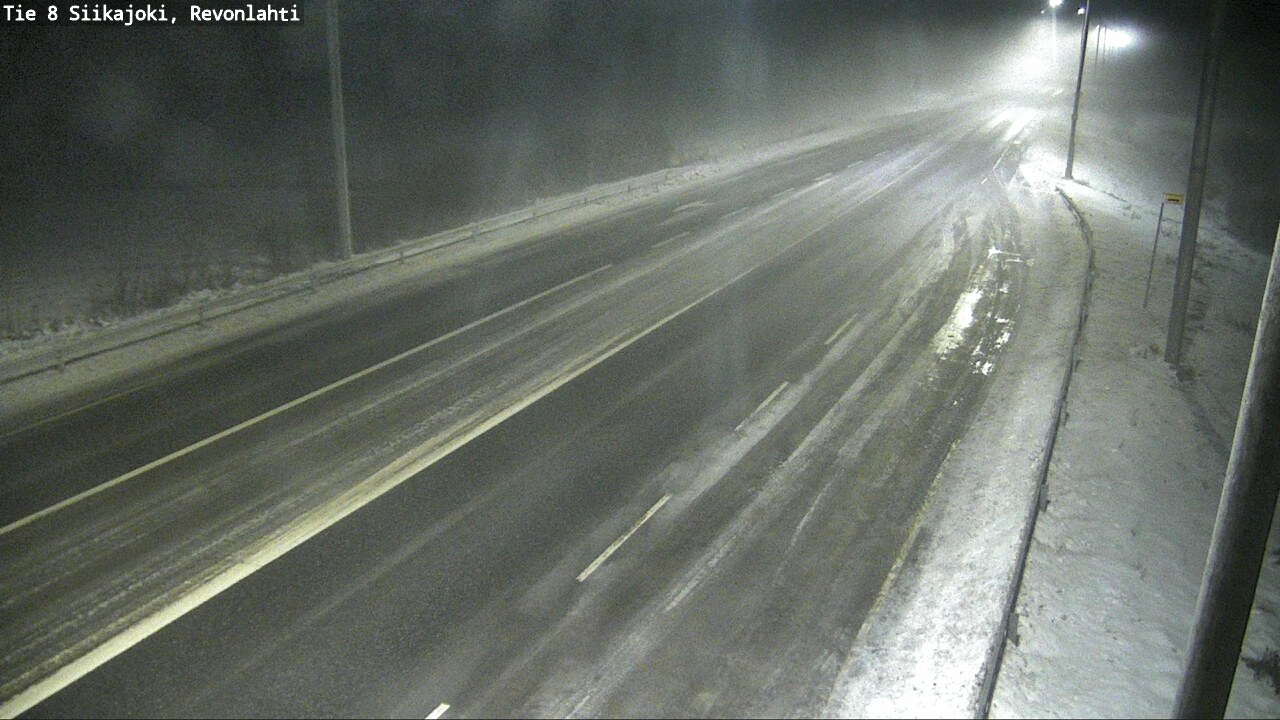Weather Camera Image Road 8 Siikajoki, Revonlahti, Siikajoki, Pohjois-Pohjanmaa