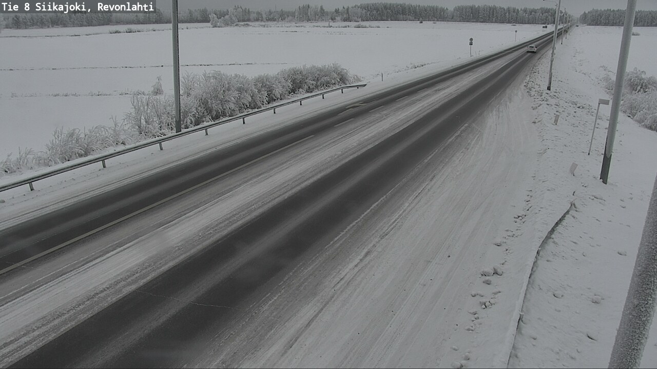 Weather Camera Image Road 8 Siikajoki, Revonlahti, Siikajoki, Pohjois-Pohjanmaa