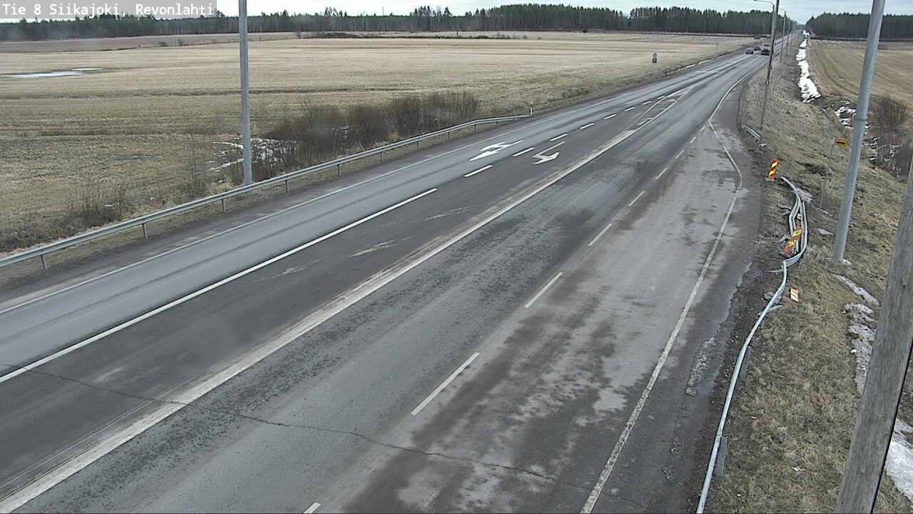 Weather Camera Image Väg 8 Siikajoki, Revolax, Siikajoki, Pohjois-Pohjanmaa