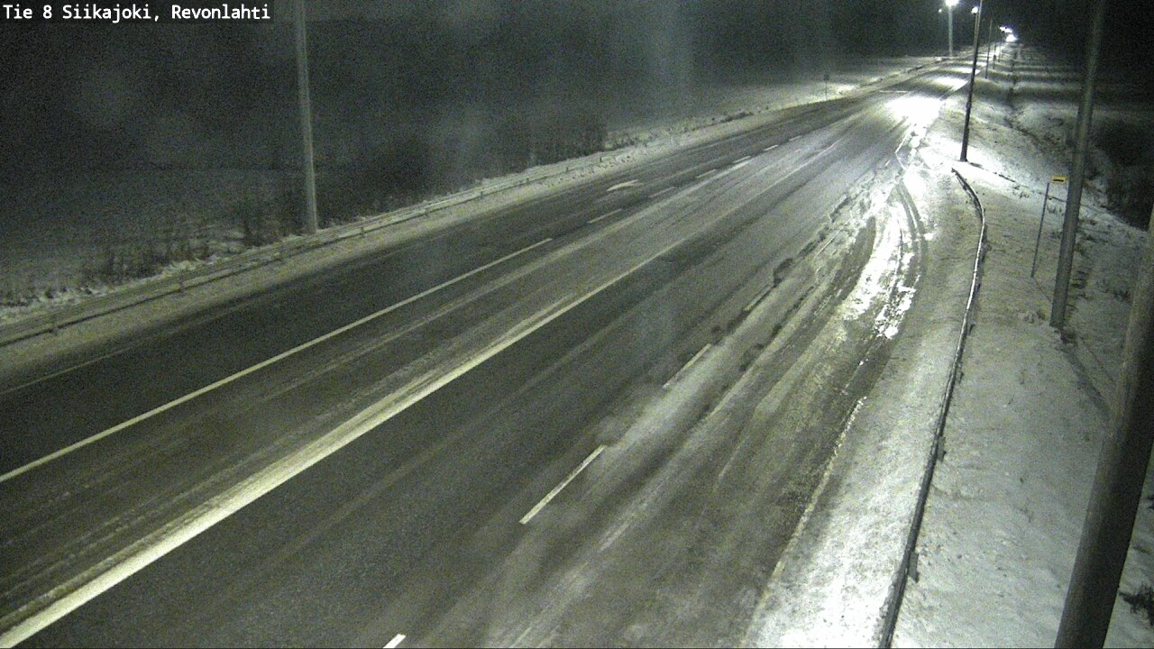 Weather Camera Image Road 8 Siikajoki, Revonlahti, Siikajoki, Pohjois-Pohjanmaa