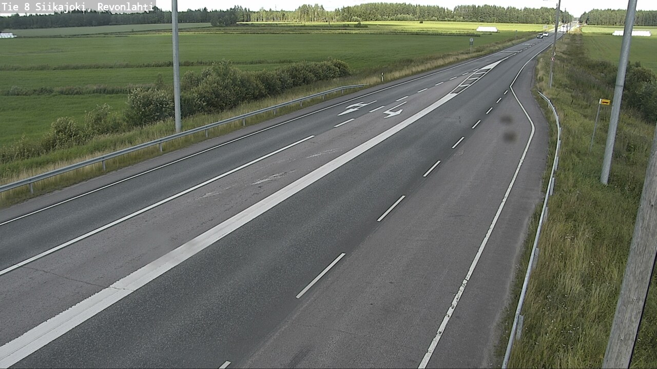 Weather Camera Image Road 8 Siikajoki, Revonlahti, Siikajoki, Pohjois-Pohjanmaa