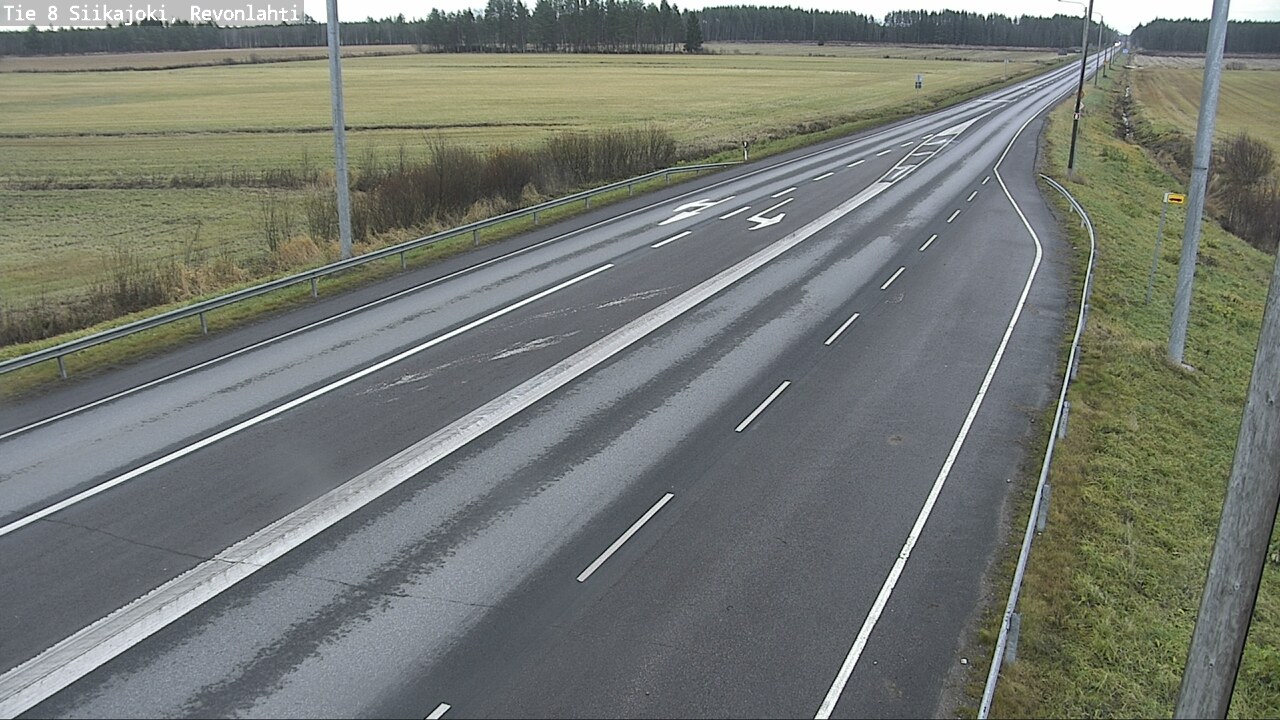 Kelikamerat Kuva Tie 8 Siikajoki, Revonlahti, Siikajoki, Pohjois-Pohjanmaa