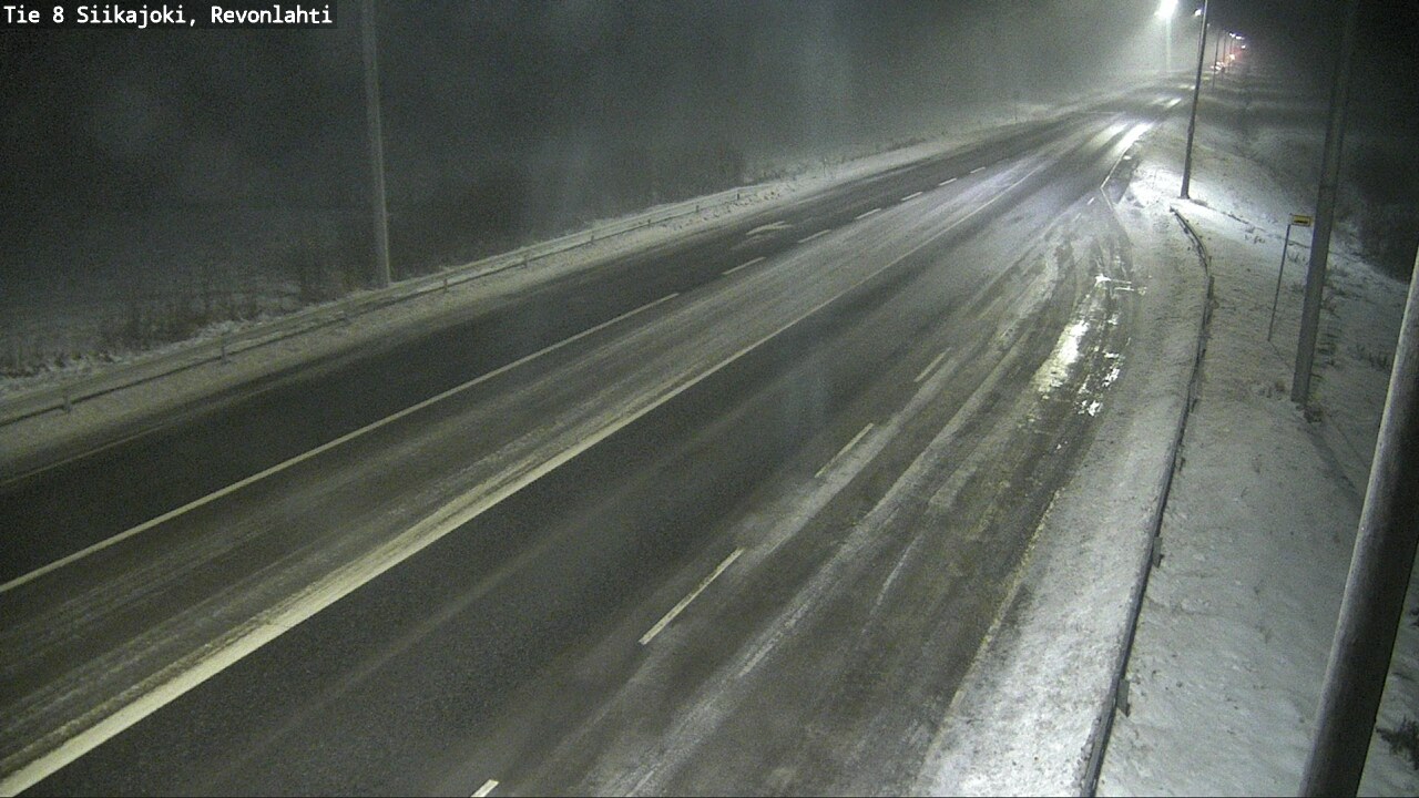 Weather Camera Image Road 8 Siikajoki, Revonlahti, Siikajoki, Pohjois-Pohjanmaa