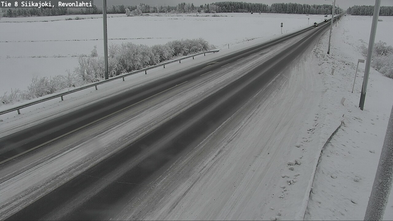 Weather Camera Image Road 8 Siikajoki, Revonlahti, Siikajoki, Pohjois-Pohjanmaa