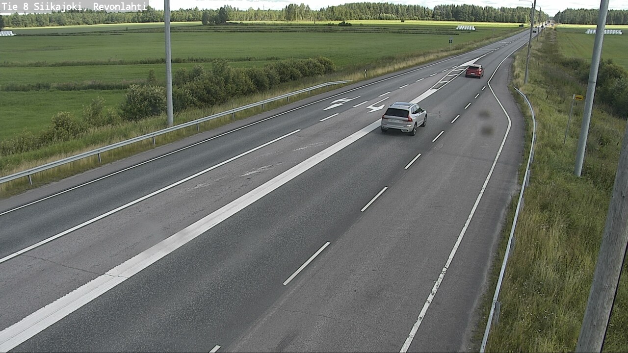 Weather Camera Image Road 8 Siikajoki, Revonlahti, Siikajoki, Pohjois-Pohjanmaa