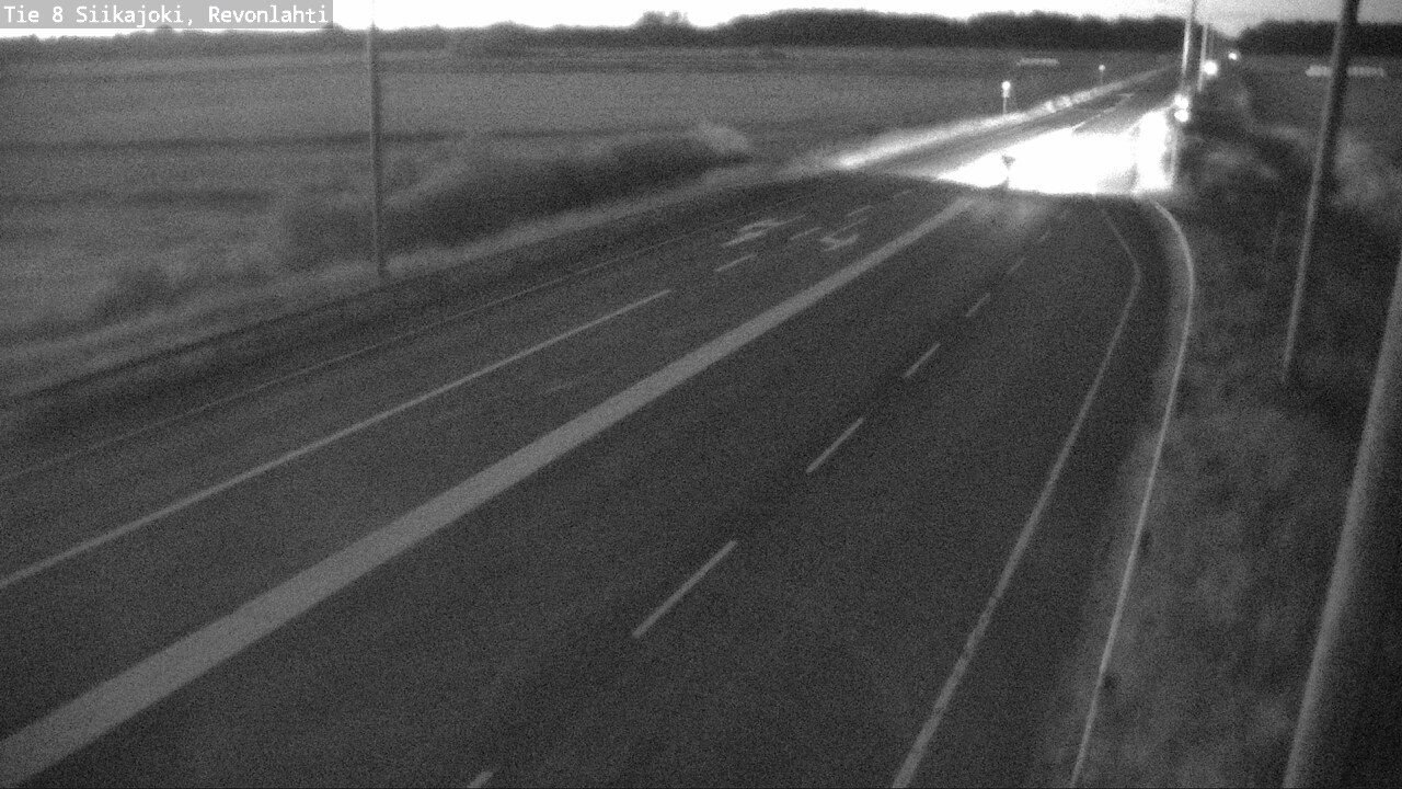 Weather Camera Image Road 8 Siikajoki, Revonlahti, Siikajoki, Pohjois-Pohjanmaa