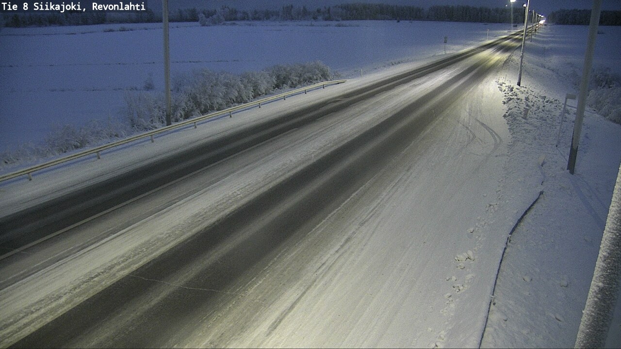 Weather Camera Image Road 8 Siikajoki, Revonlahti, Siikajoki, Pohjois-Pohjanmaa