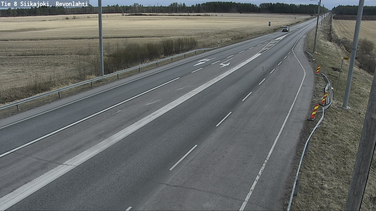 Weather Camera Image Road 8 Siikajoki, Revonlahti, Siikajoki, Pohjois-Pohjanmaa
