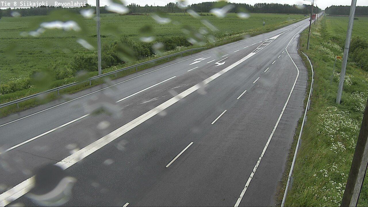Weather Camera Image Road 8 Siikajoki, Revonlahti, Siikajoki, Pohjois-Pohjanmaa