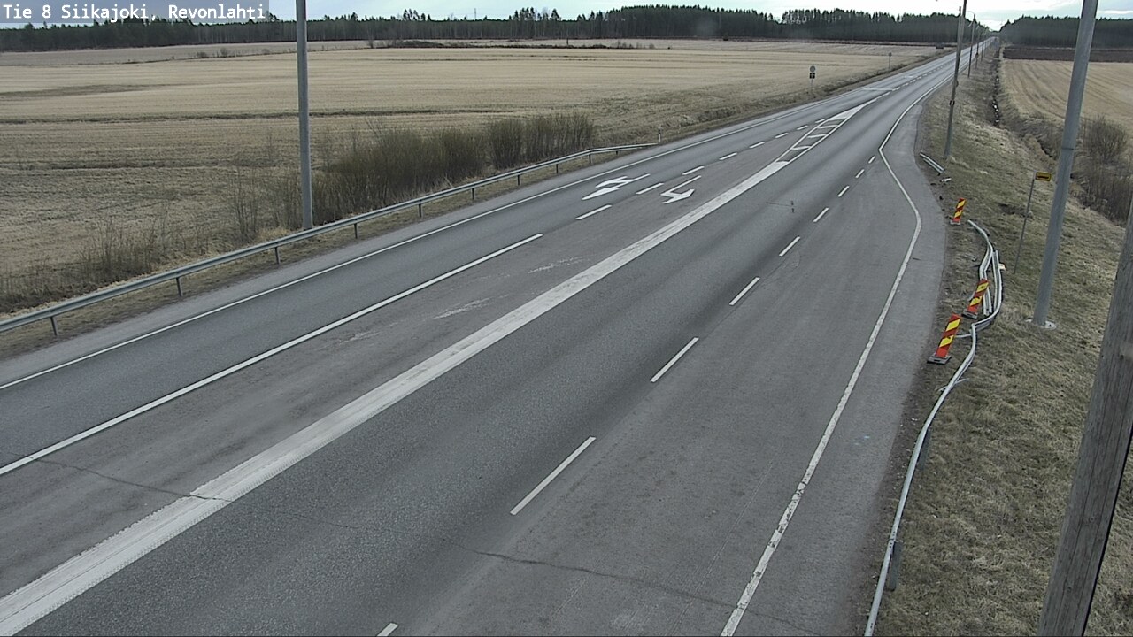 Weather Camera Image Road 8 Siikajoki, Revonlahti, Siikajoki, Pohjois-Pohjanmaa