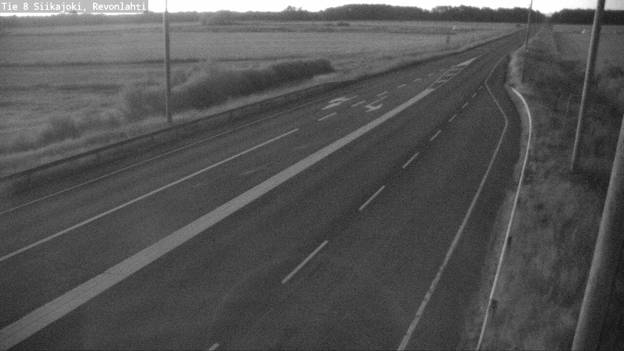 Weather Camera Image Road 8 Siikajoki, Revonlahti, Siikajoki, Pohjois-Pohjanmaa