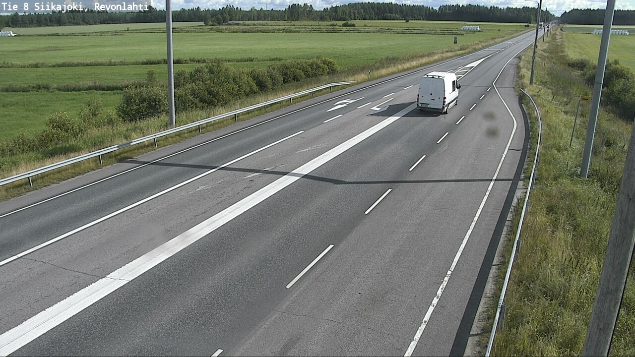 Weather Camera Image Väg 8 Siikajoki, Revolax, Siikajoki, Pohjois-Pohjanmaa