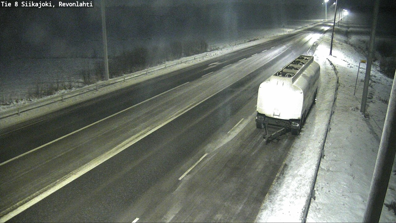 Weather Camera Image Road 8 Siikajoki, Revonlahti, Siikajoki, Pohjois-Pohjanmaa