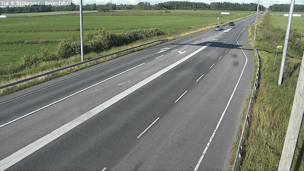 Weather Camera Image Road 8 Siikajoki, Revonlahti, Siikajoki, Pohjois-Pohjanmaa