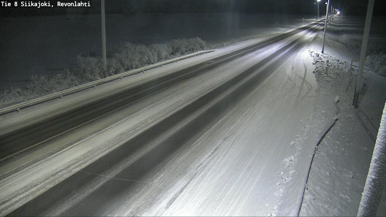 Weather Camera Image Road 8 Siikajoki, Revonlahti, Siikajoki, Pohjois-Pohjanmaa