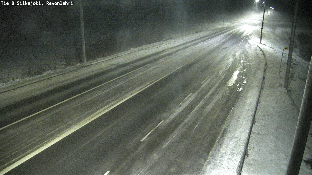 Weather Camera Image Road 8 Siikajoki, Revonlahti, Siikajoki, Pohjois-Pohjanmaa