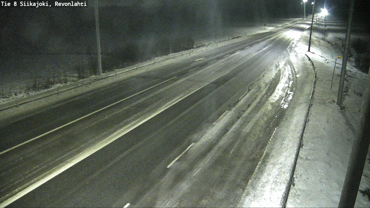 Weather Camera Image Road 8 Siikajoki, Revonlahti, Siikajoki, Pohjois-Pohjanmaa