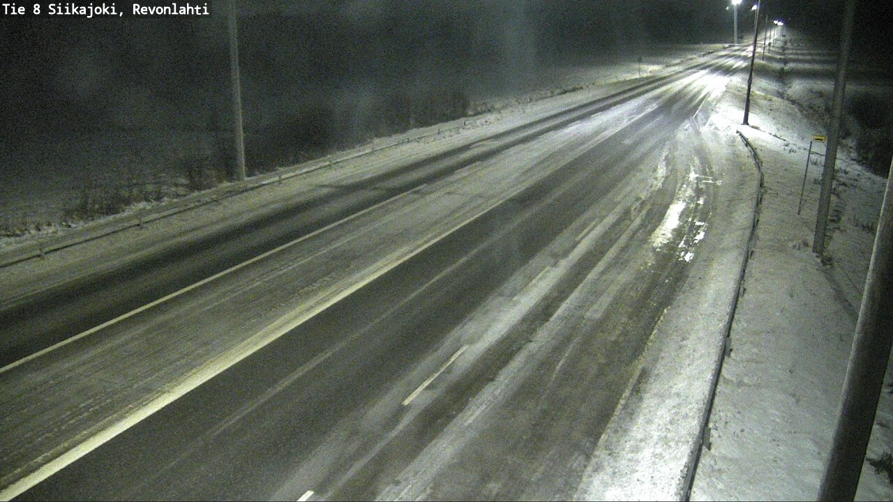 Weather Camera Image Road 8 Siikajoki, Revonlahti, Siikajoki, Pohjois-Pohjanmaa