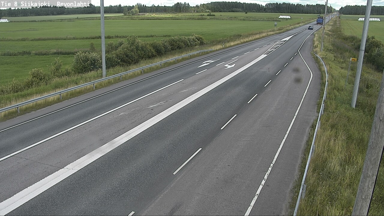 Weather Camera Image Road 8 Siikajoki, Revonlahti, Siikajoki, Pohjois-Pohjanmaa