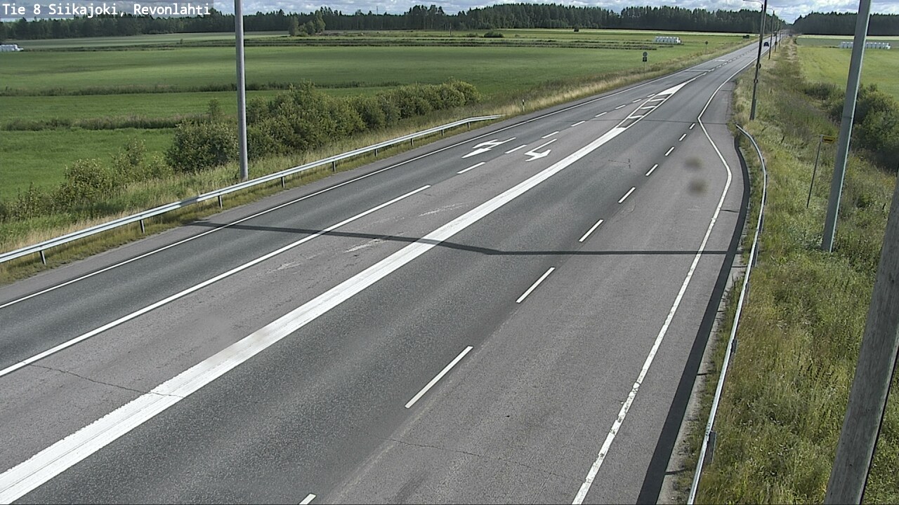 Weather Camera Image Road 8 Siikajoki, Revonlahti, Siikajoki, Pohjois-Pohjanmaa