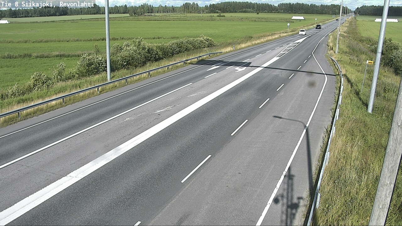 Weather Camera Image Road 8 Siikajoki, Revonlahti, Siikajoki, Pohjois-Pohjanmaa