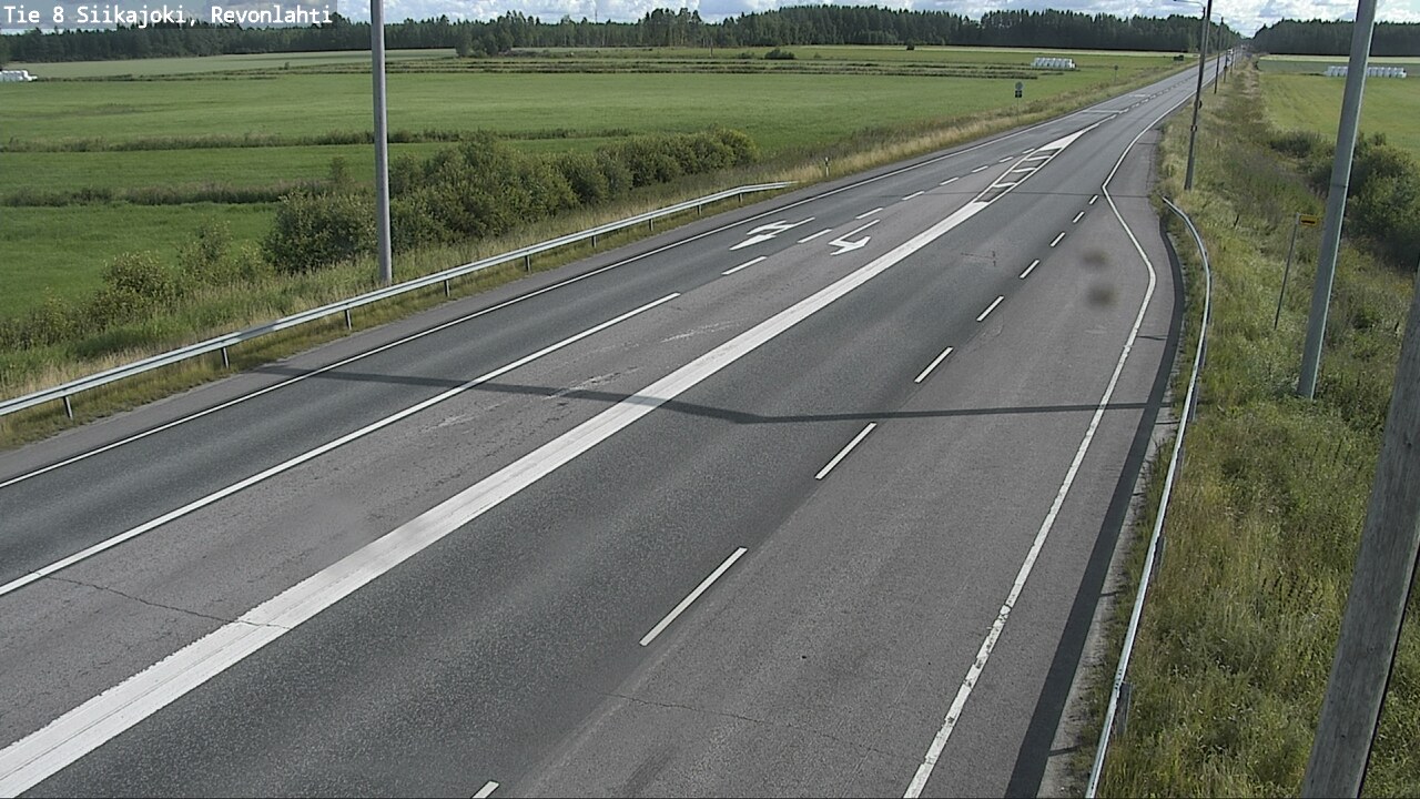 Weather Camera Image Väg 8 Siikajoki, Revolax, Siikajoki, Pohjois-Pohjanmaa