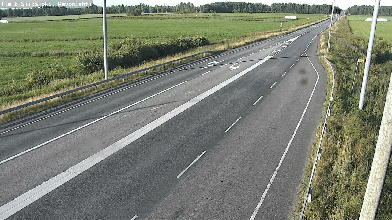 Weather Camera Image Road 8 Siikajoki, Revonlahti, Siikajoki, Pohjois-Pohjanmaa