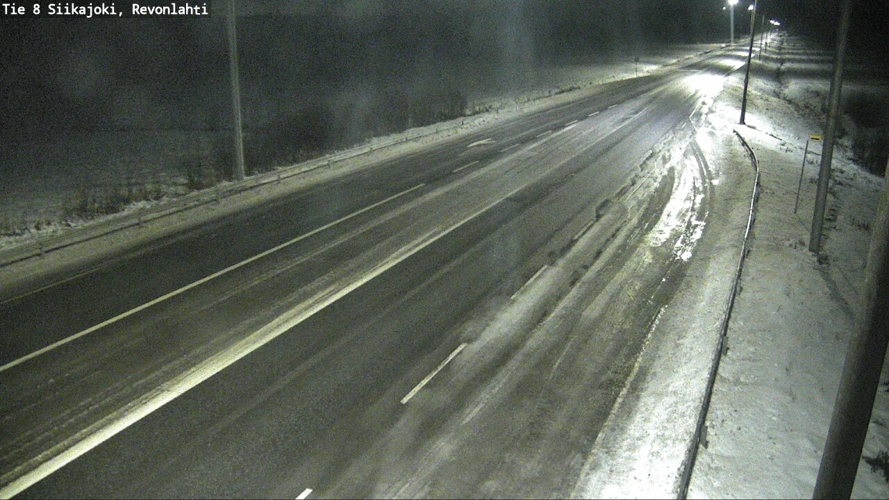 Weather Camera Image Road 8 Siikajoki, Revonlahti, Siikajoki, Pohjois-Pohjanmaa