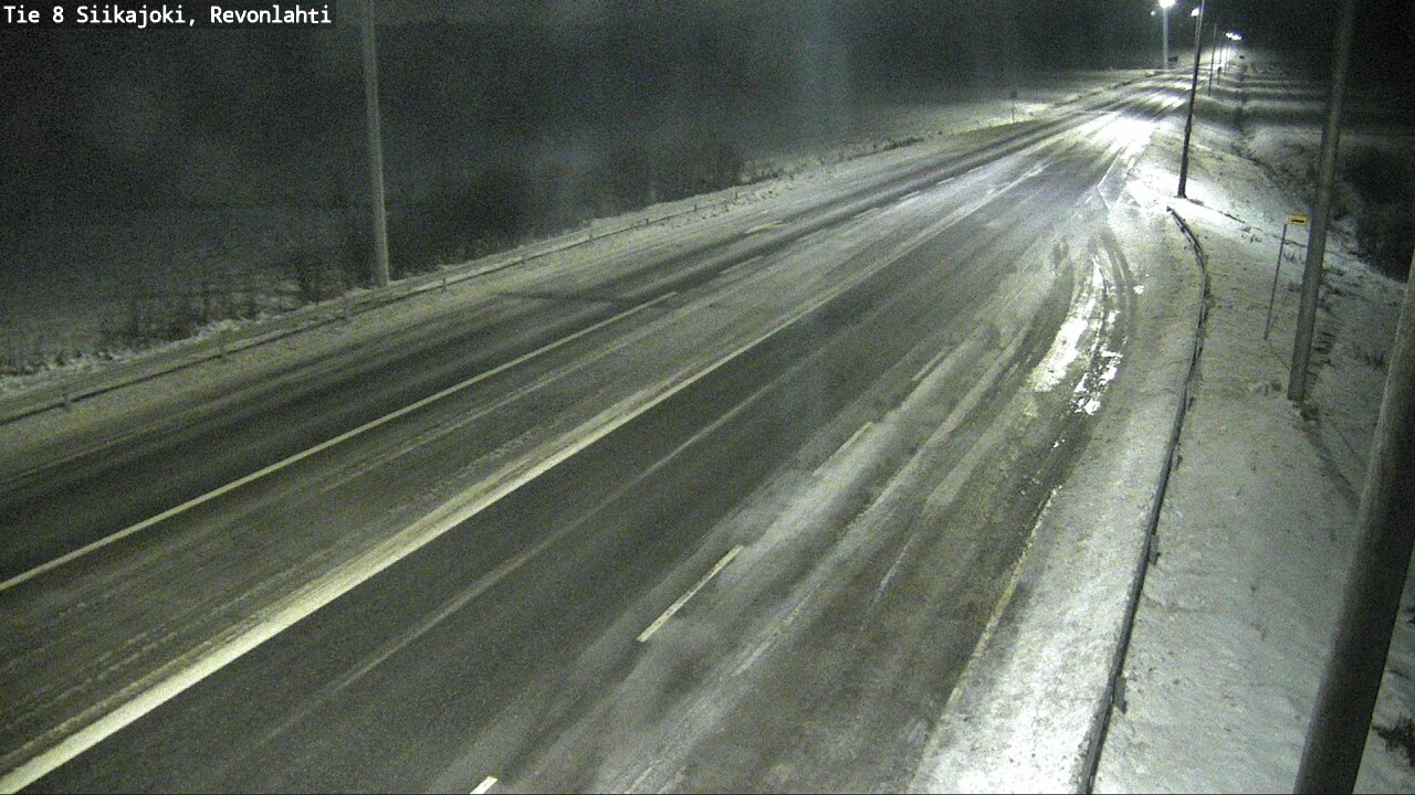 Weather Camera Image Road 8 Siikajoki, Revonlahti, Siikajoki, Pohjois-Pohjanmaa