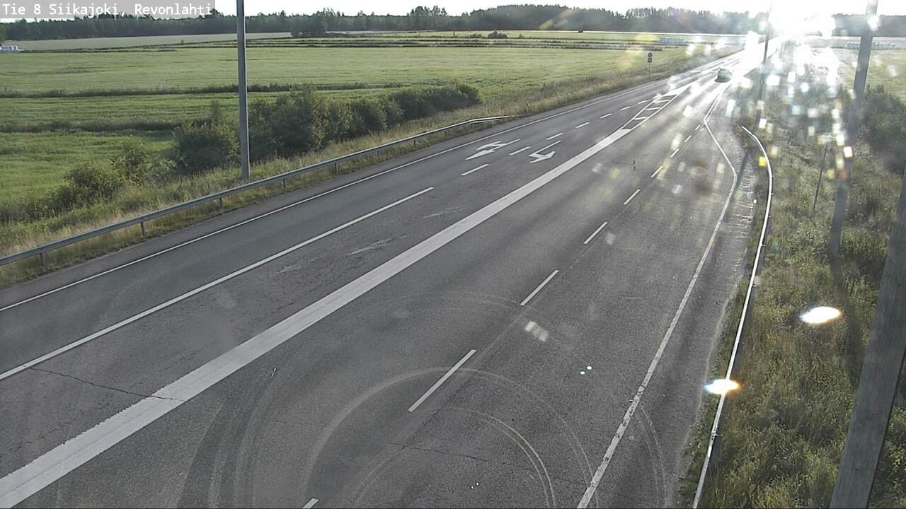 Weather Camera Image Road 8 Siikajoki, Revonlahti, Siikajoki, Pohjois-Pohjanmaa