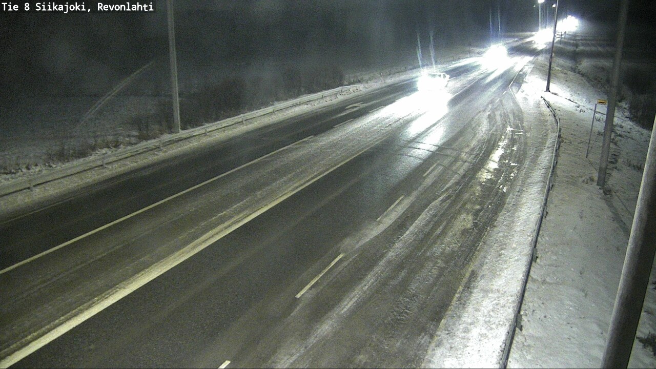 Weather Camera Image Road 8 Siikajoki, Revonlahti, Siikajoki, Pohjois-Pohjanmaa