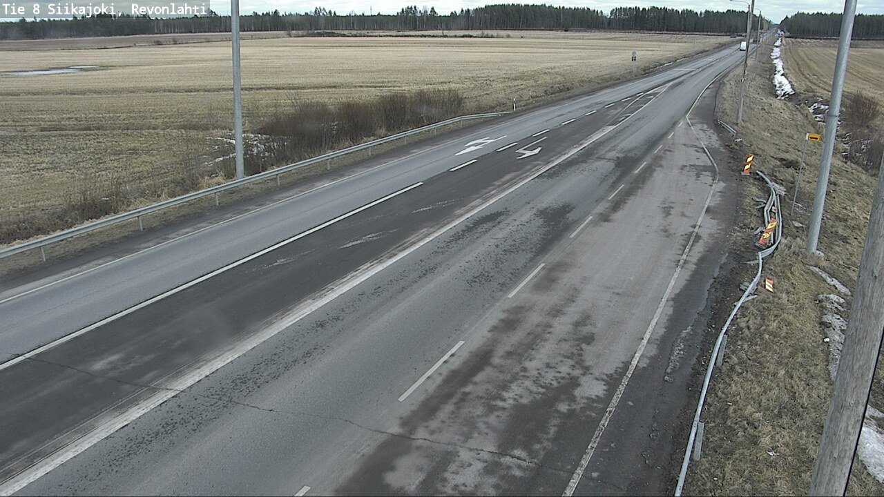 Weather Camera Image Väg 8 Siikajoki, Revolax, Siikajoki, Pohjois-Pohjanmaa
