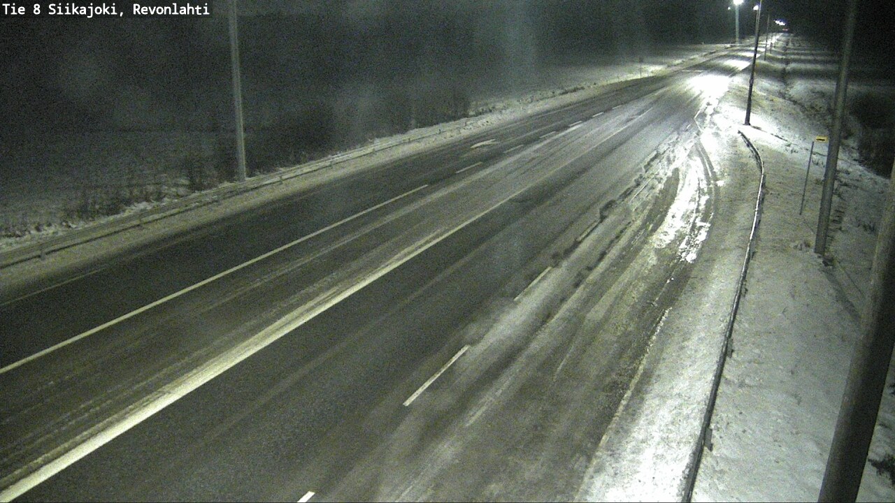 Weather Camera Image Road 8 Siikajoki, Revonlahti, Siikajoki, Pohjois-Pohjanmaa