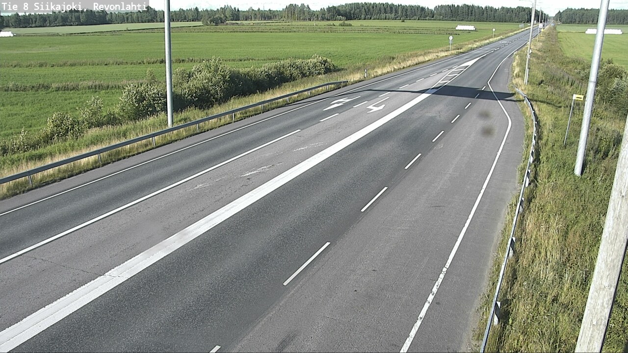 Weather Camera Image Road 8 Siikajoki, Revonlahti, Siikajoki, Pohjois-Pohjanmaa