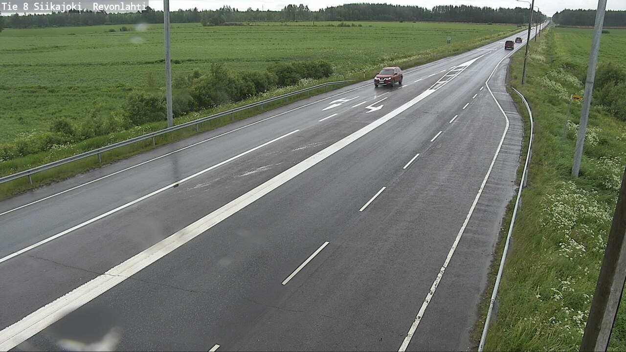 Weather Camera Image Road 8 Siikajoki, Revonlahti, Siikajoki, Pohjois-Pohjanmaa