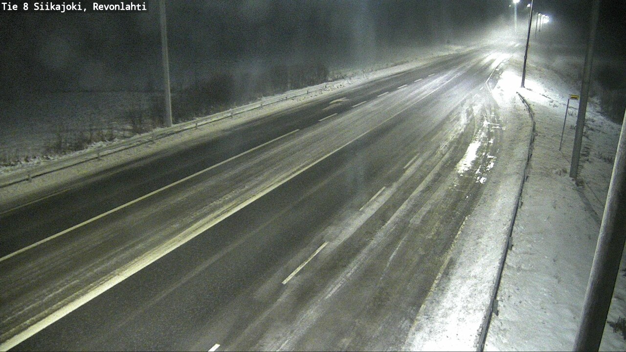 Weather Camera Image Road 8 Siikajoki, Revonlahti, Siikajoki, Pohjois-Pohjanmaa