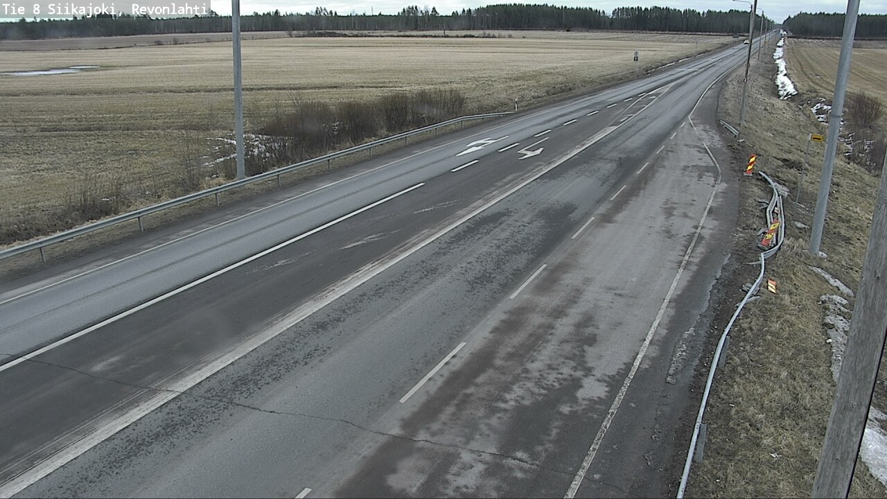 Weather Camera Image Väg 8 Siikajoki, Revolax, Siikajoki, Pohjois-Pohjanmaa
