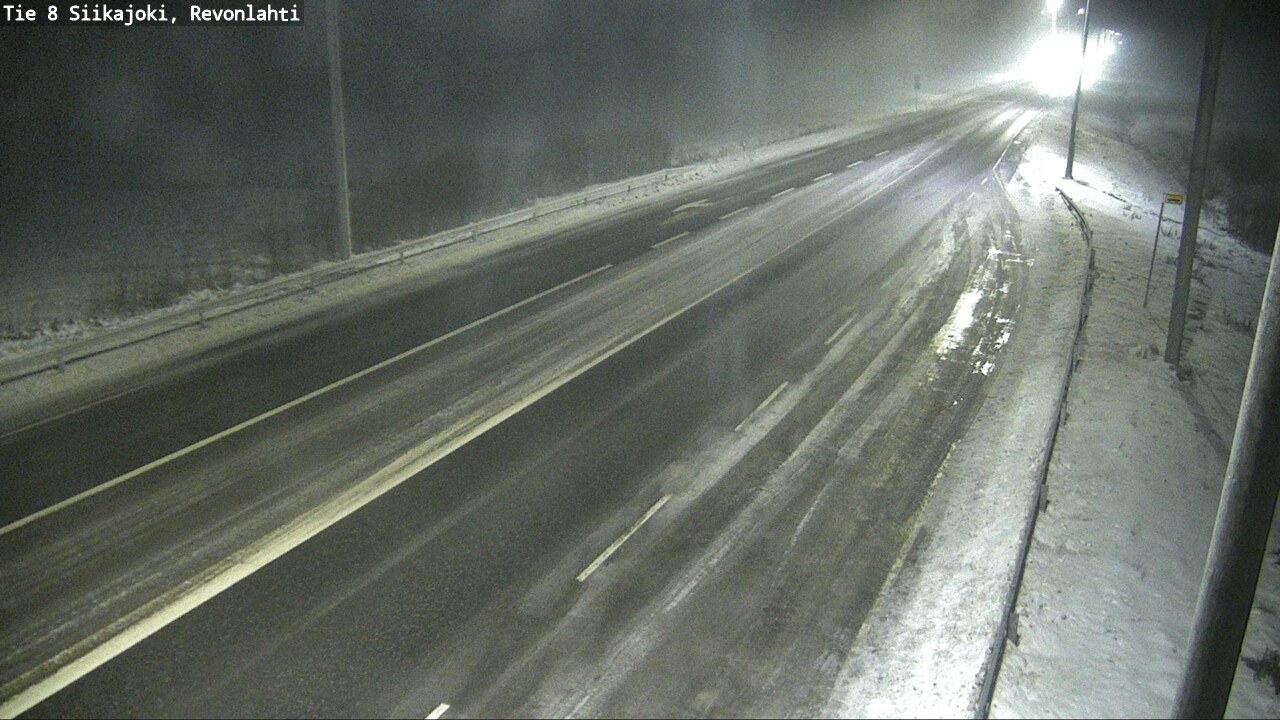 Weather Camera Image Road 8 Siikajoki, Revonlahti, Siikajoki, Pohjois-Pohjanmaa