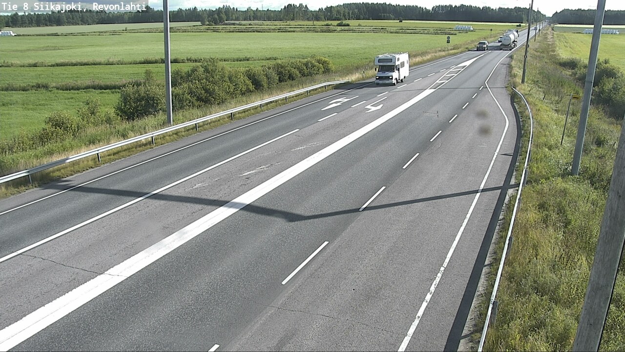 Weather Camera Image Väg 8 Siikajoki, Revolax, Siikajoki, Pohjois-Pohjanmaa
